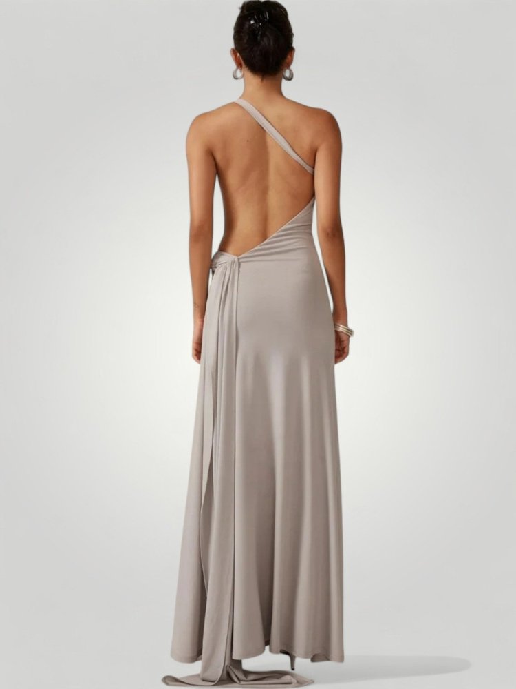 Elegante Maxi-Kleid mit Ein-Schulter-Design 3