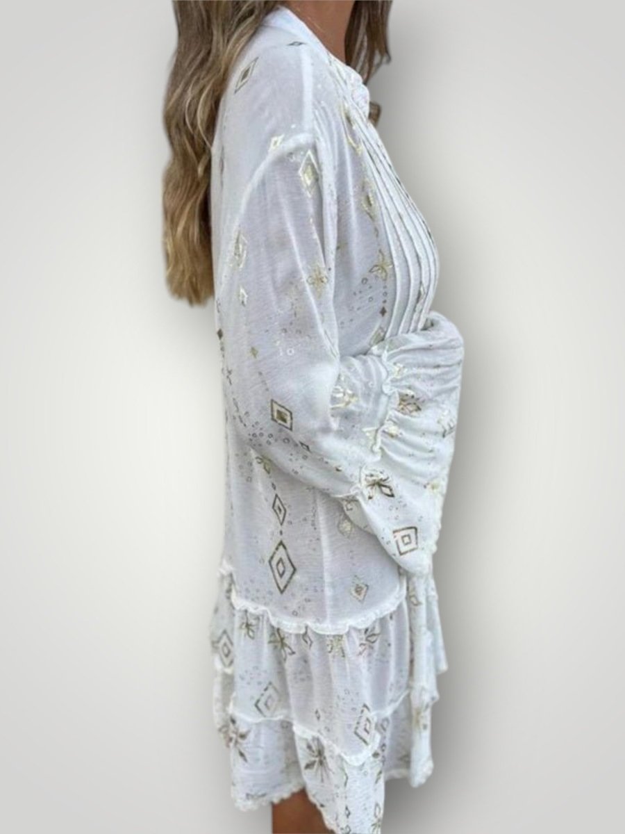 Geometrische Midi-Kleid mit Stil 8