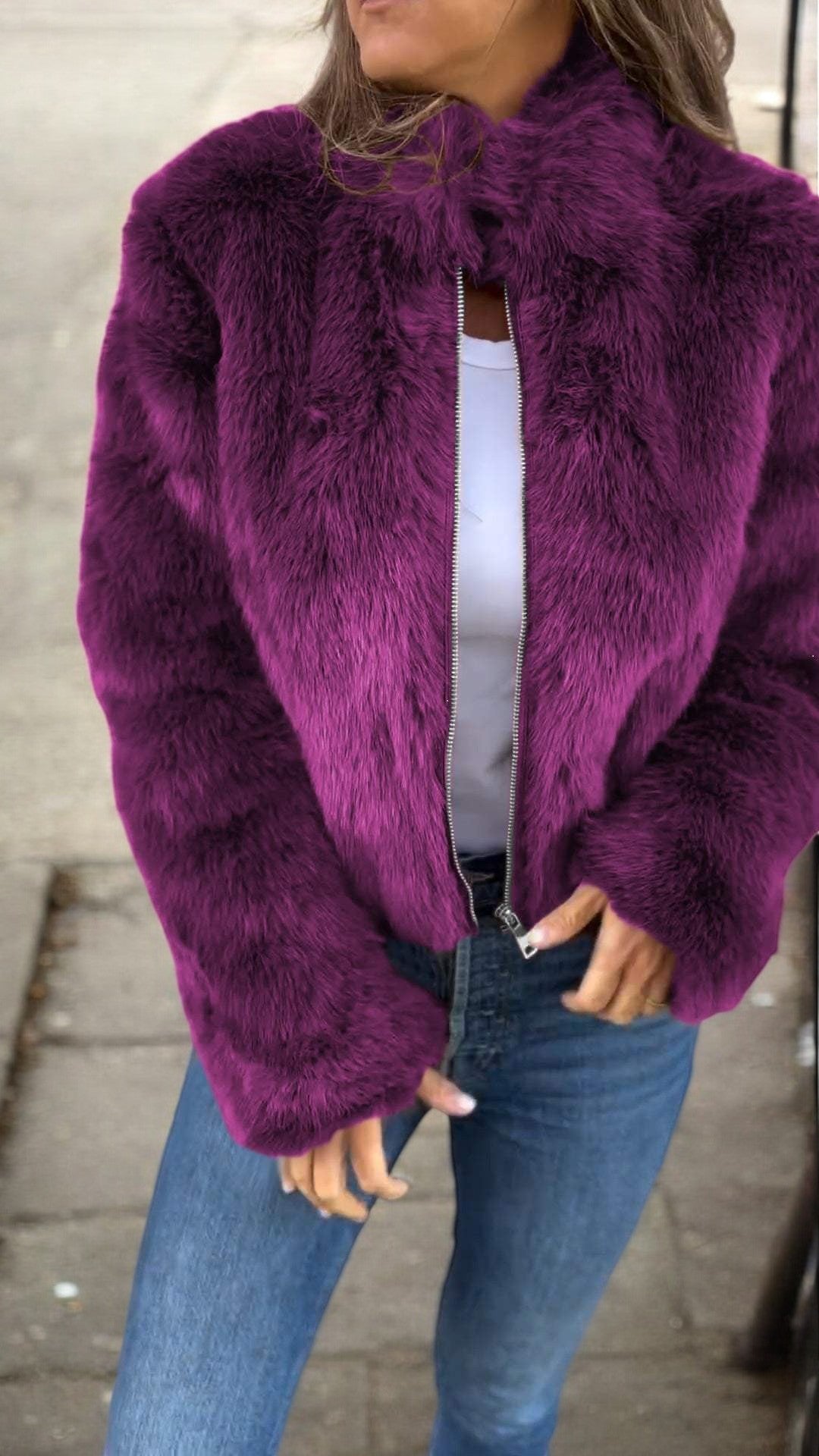 ANGELA | ELEGANTE FUSSKPELSJACKE - Nordic Boutique &amp; Co.