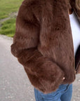 ANGELA | ELEGANTE FUSSKPELSJACKE - Nordic Boutique & Co.