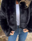 ANGELA | ELEGANTE FUSSKPELSJACKE - Nordic Boutique & Co.