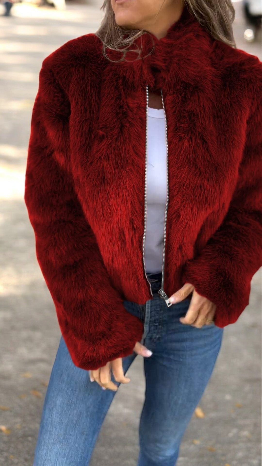 ANGELA | ELEGANTE FUSSKPELSJACKE - Nordic Boutique &amp; Co.