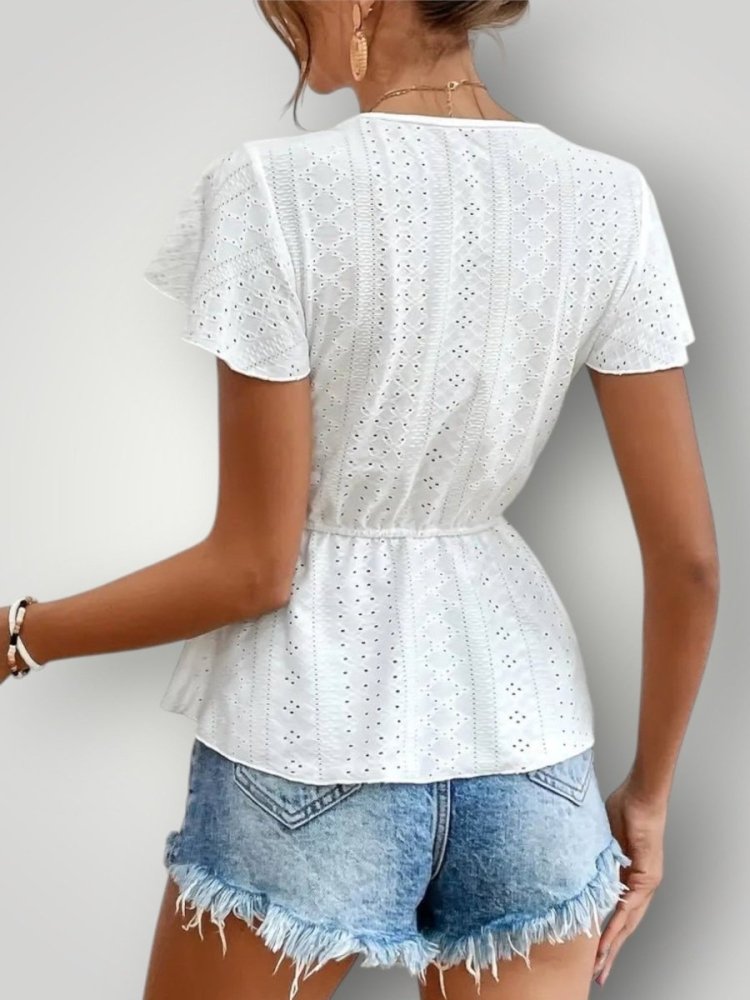 ARABELLA | BLUSE MIT VOLANT - ÄRMELN - My Store