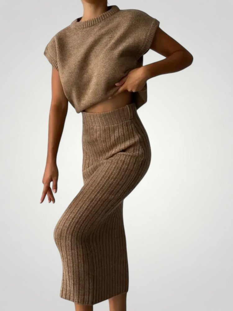 Ärmelloses Stricktop Damen im Modischen Look - Nordic Boutique & Co.