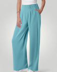 Bequeme Palazzo Hose Damen Elegant mit Taschen - Nordic Boutique & Co.
