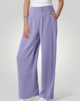 Bequeme Palazzo Hose Damen Elegant mit Taschen - Nordic Boutique & Co.