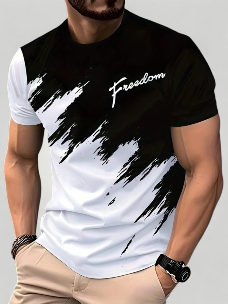 Bequemes Herren T-Shirt mit Rundhalsausschnitt - Nordic Boutique & Co.