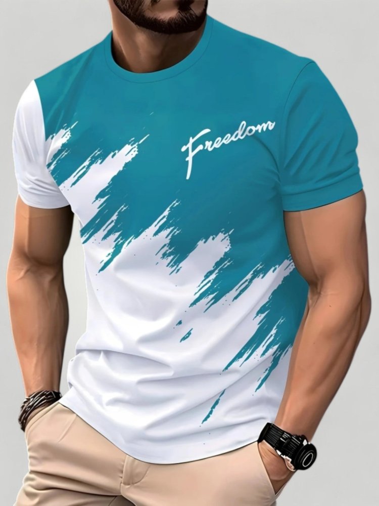 Bequemes Herren T-Shirt mit Rundhalsausschnitt - Nordic Boutique & Co.