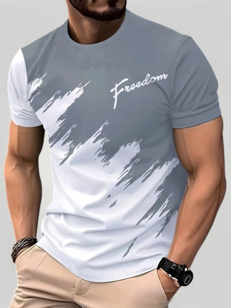 Bequemes Herren T-Shirt mit Rundhalsausschnitt - Nordic Boutique & Co.