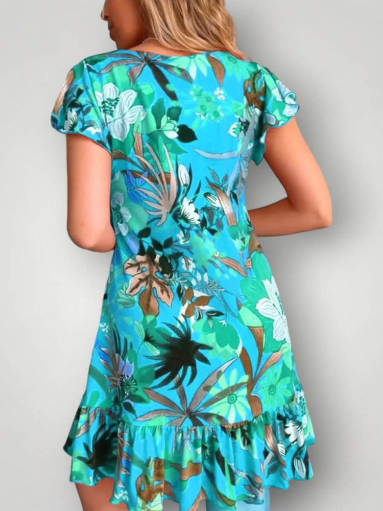 Blumenkleid für elegante Anlässe - Nordic Boutique &amp; Co.