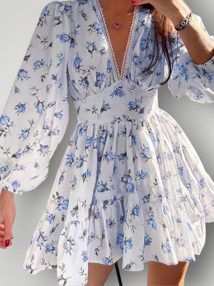 Blütenmuster - Kleid für elegante Anlässe - Nordic Boutique & Co.