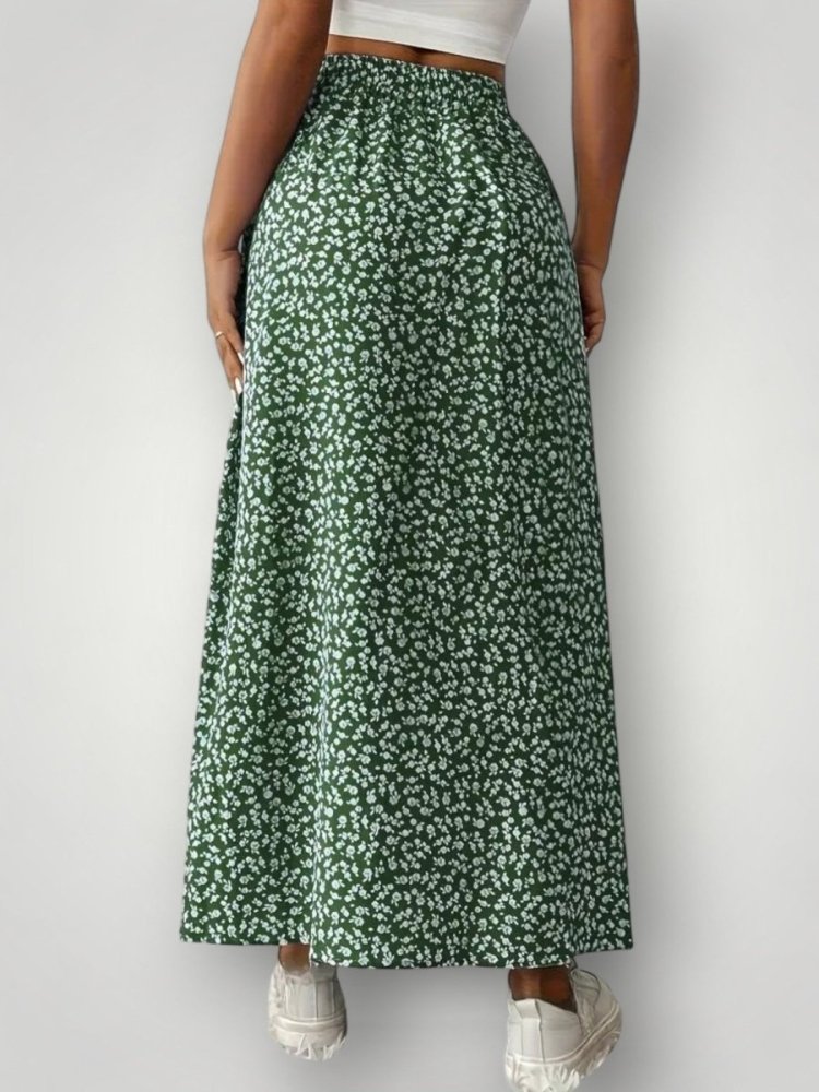 Blütenmuster - Rock mit Eleganz - Nordic Boutique &amp; Co.