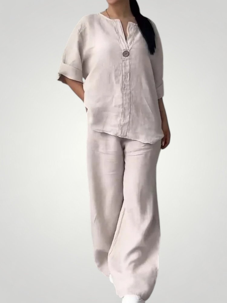 Damen Anzughose mit Modischem Farbpolster - Nordic Boutique & Co.