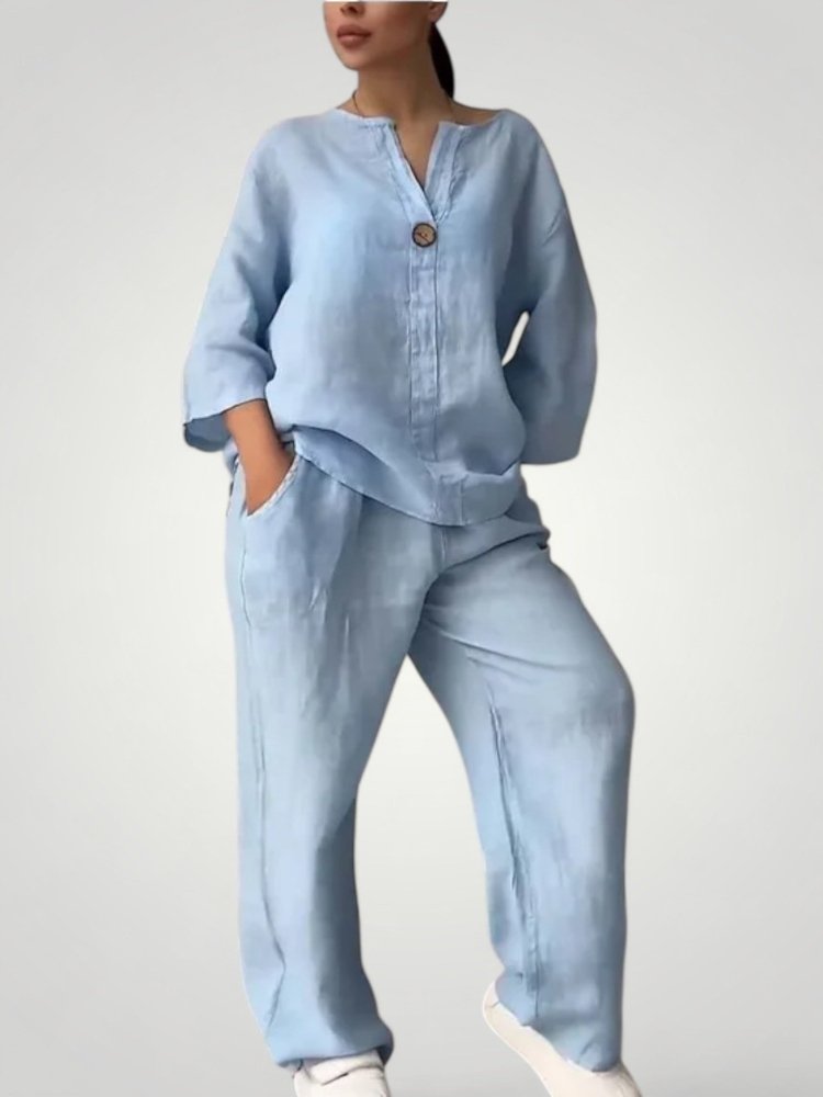 Damen Anzughose mit Modischem Farbpolster - Nordic Boutique & Co.