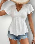 Damenbluse mit femininen Volantdetails - Nordic Boutique & Co.