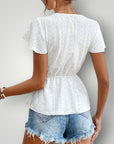 Damenbluse mit femininen Volantdetails - Nordic Boutique & Co.