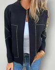 Damenjacke Mit Reißverschluss Für Elegante Momente - Nordic Boutique & Co.