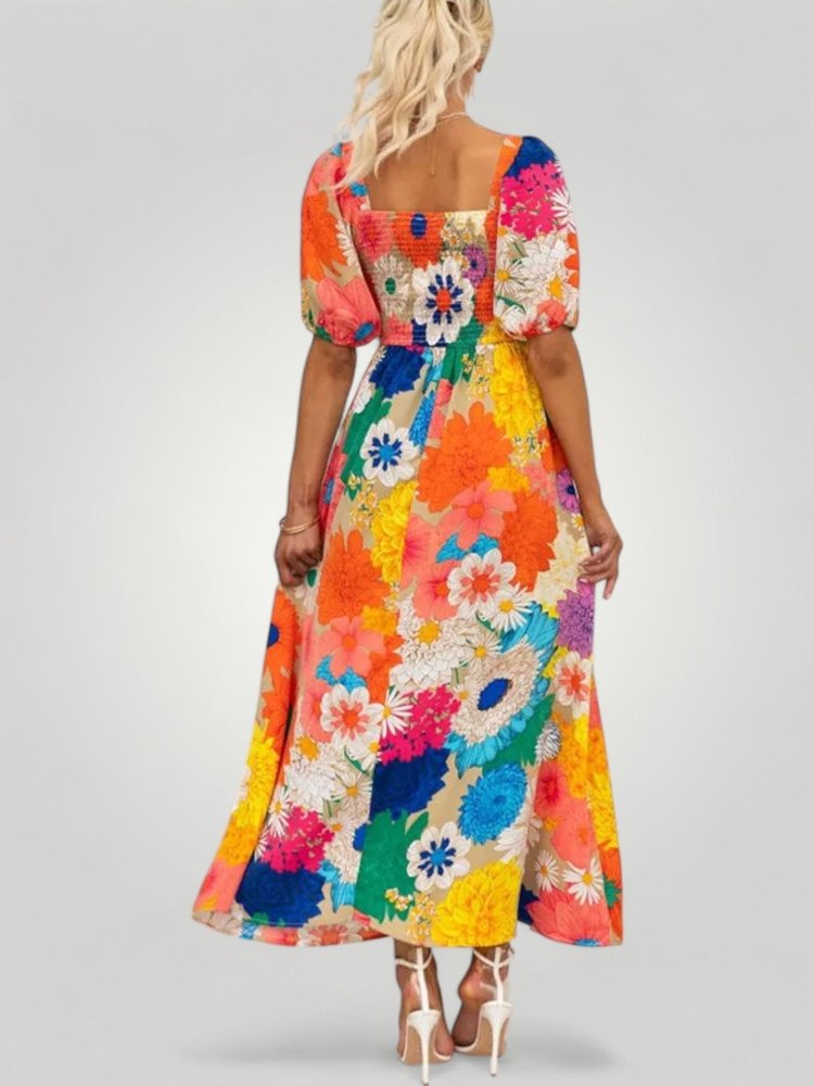 Damenkleid mit Blumenmuster für elegante Anlässe - Nordic Boutique & Co.
