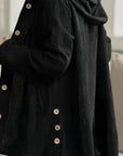 DANA | RIBBET JACKE MIT KAPUZE - Nordic Boutique & Co.