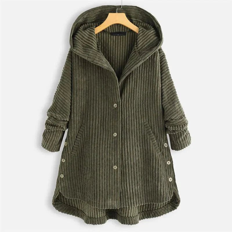 DANA | RIBBET JACKE MIT KAPUZE - Nordic Boutique &amp; Co.