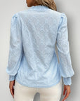Elegante Damenbluse mit Stehkragen für festliche Anlässe - Nordic Boutique & Co.