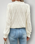 Elegante Damenbluse mit Stehkragen für festliche Anlässe - Nordic Boutique & Co.