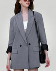 Eleganter Damenblazer mit Doppelreiher für Stil - Nordic Boutique & Co.