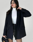 Eleganter Damenblazer mit Doppelreiher für Stil - Nordic Boutique & Co.