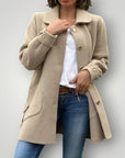 Eleganter Kaschmir Mantel für Damen mit Stil - Nordic Boutique & Co.
