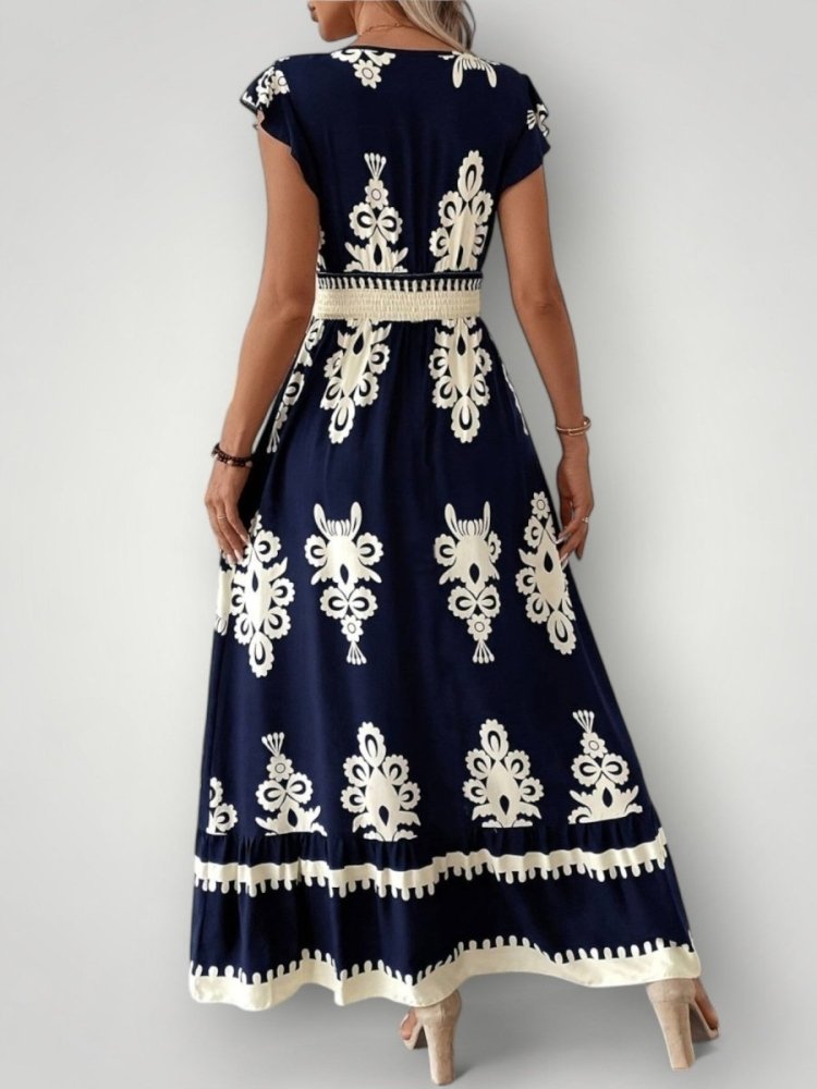 Elegantes Blütenmuster - Kleid für Hochzeitsgäste - Nordic Boutique &amp; Co.