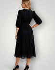 Elegantes Chiffonkleid für Hochzeitsgäste - Nordic Boutique & Co.