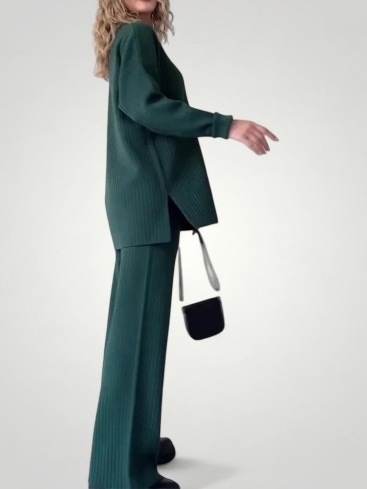 Elegantes Damen Set mit Weiten Hosen - Nordic Boutique & Co.