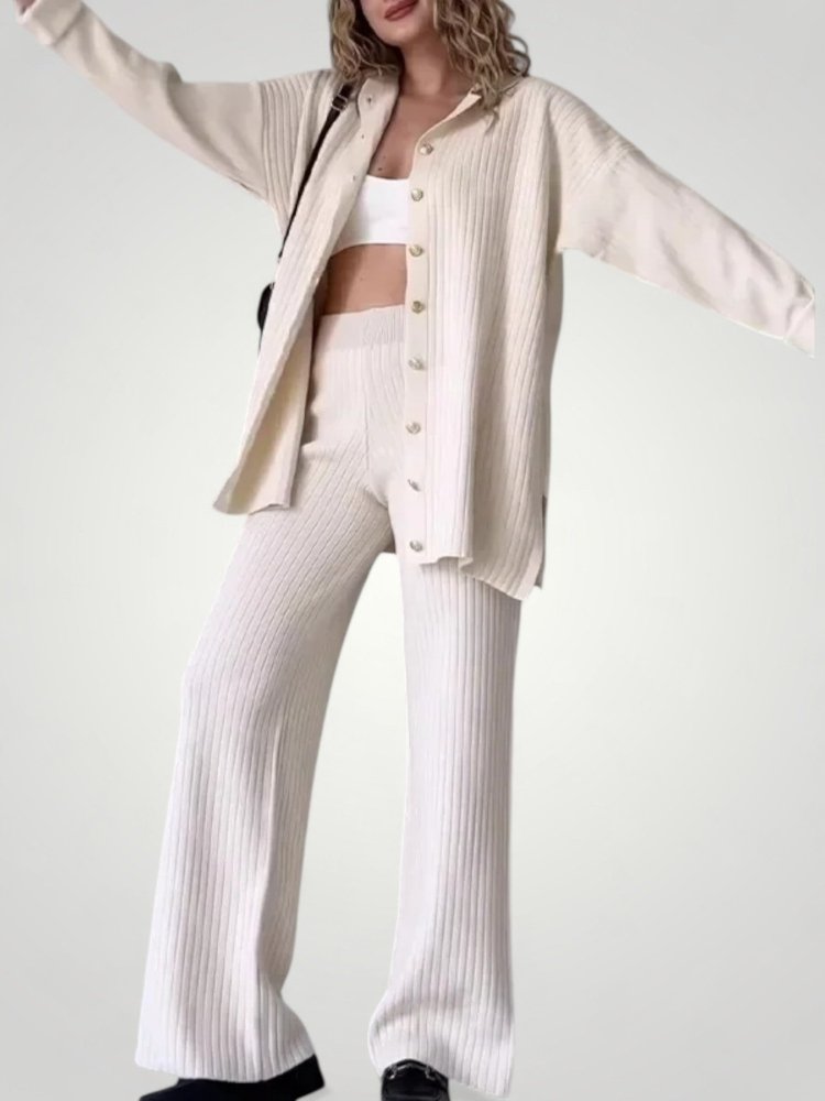 Elegantes Damen Set mit Weiten Hosen - Nordic Boutique & Co.