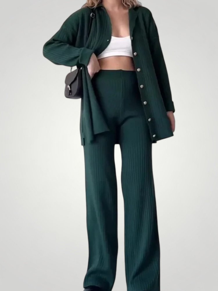 Elegantes Damen Set mit Weiten Hosen - Nordic Boutique & Co.