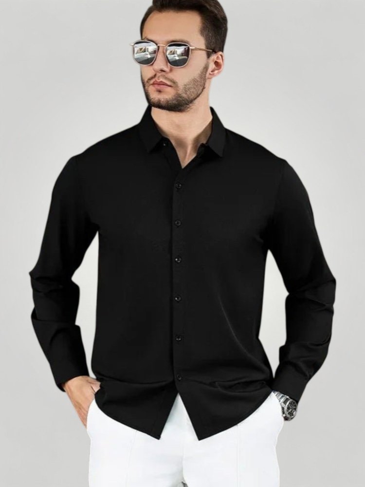 Elegantes Herrenhemd Langarm für Vielseitigkeit - Nordic Boutique & Co.