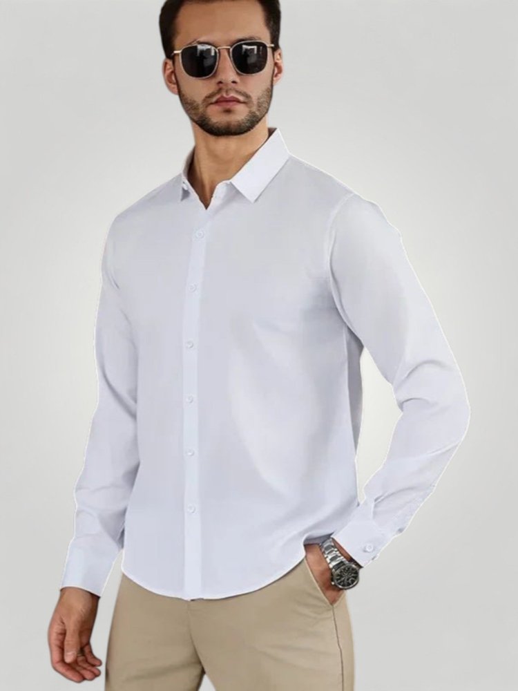 Elegantes Herrenhemd Langarm für Vielseitigkeit - Nordic Boutique & Co.