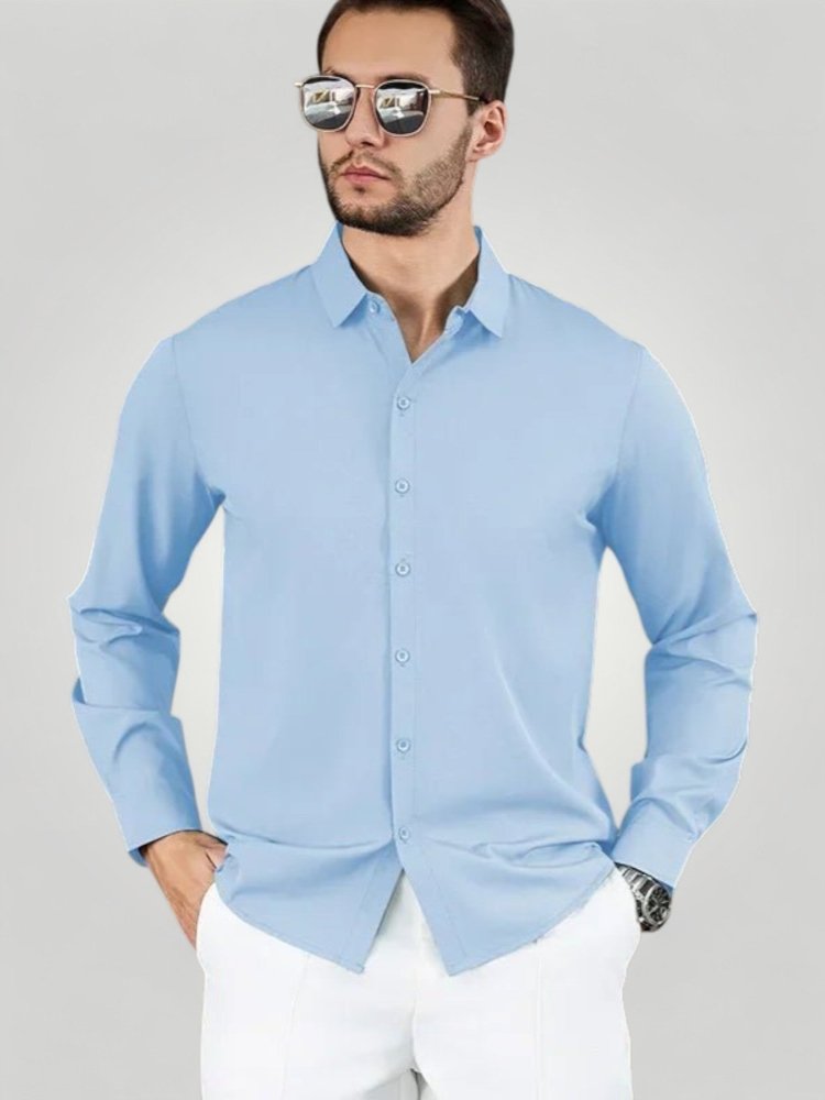 Elegantes Herrenhemd Langarm für Vielseitigkeit - Nordic Boutique & Co.