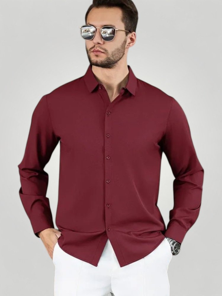 Elegantes Herrenhemd Langarm für Vielseitigkeit - Nordic Boutique & Co.
