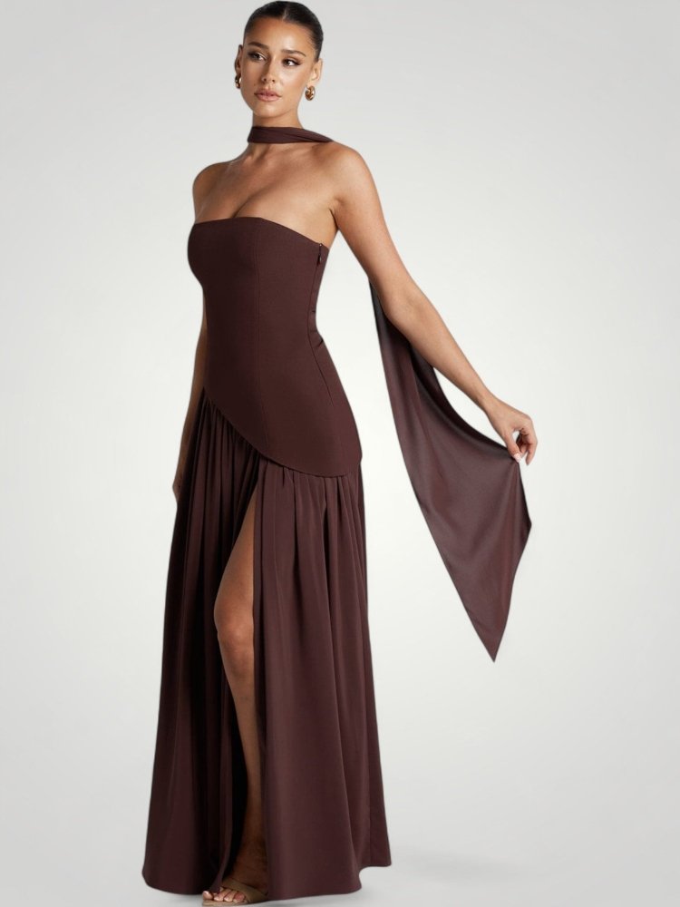 Elegantes Maxikleid mit Asymmetrischem Design - Nordic Boutique & Co.