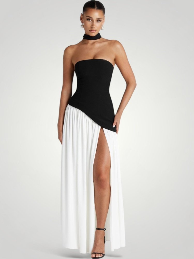Elegantes Maxikleid mit Asymmetrischem Design - Nordic Boutique &amp; Co.