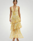 Elegantes Midi Kleid mit Chic Trägerlosem Rücken - Nordic Boutique & Co.