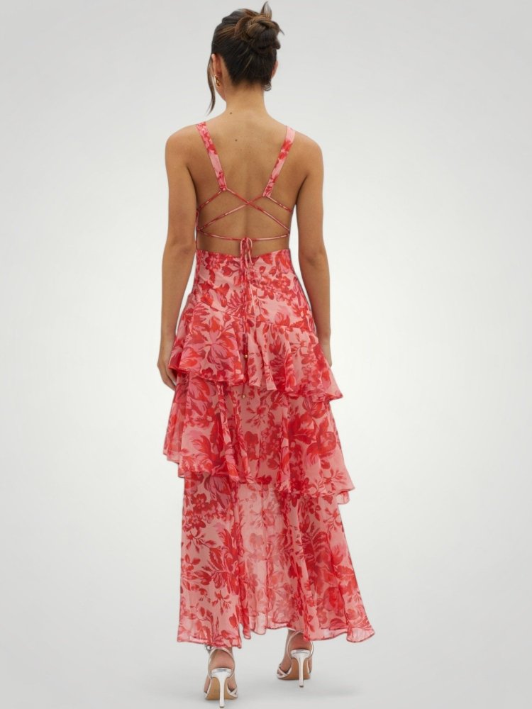 Elegantes Midi Kleid mit Chic Trägerlosem Rücken - Nordic Boutique & Co.