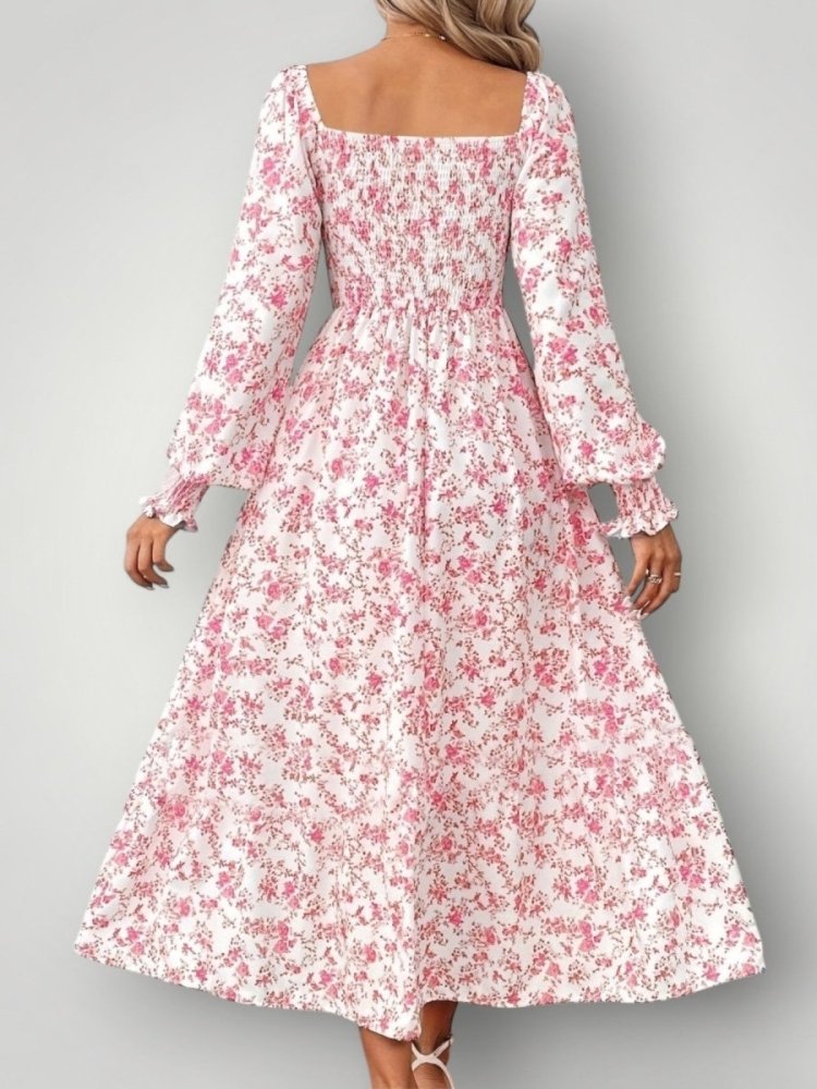 Elegantes Midi - Kleid mit schmeichelnder Silhouette - Nordic Boutique & Co.