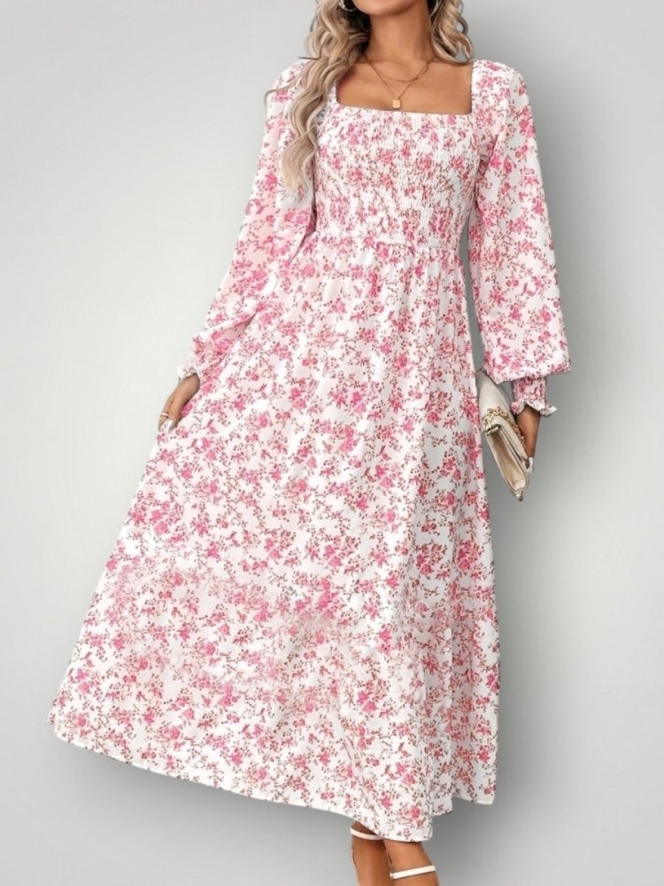 Elegantes Midi - Kleid mit schmeichelnder Silhouette - Nordic Boutique & Co.