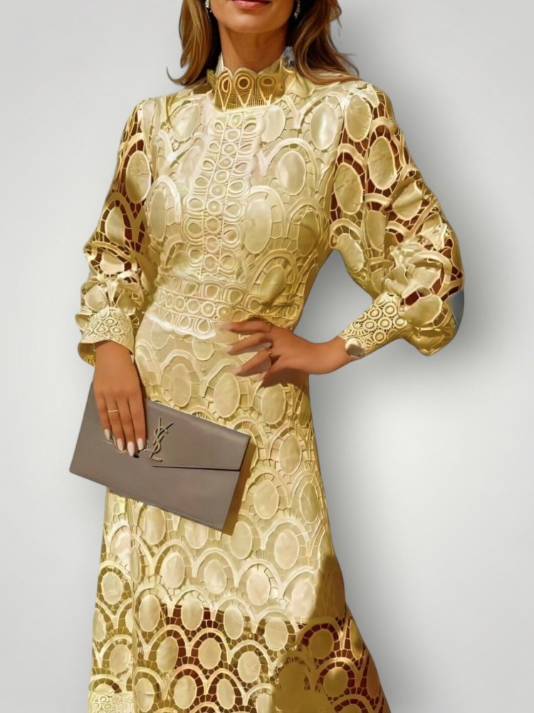 Fransenkleid für Damen mit eleganter Silhouette - Nordic Boutique &amp; Co.