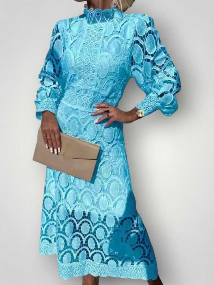 Fransenkleid für Damen mit eleganter Silhouette - Nordic Boutique &amp; Co.