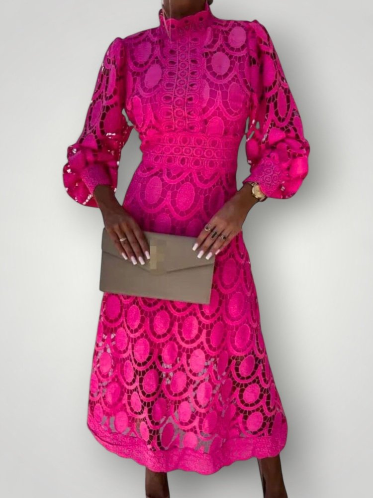 Fransenkleid für Damen mit eleganter Silhouette - Nordic Boutique &amp; Co.