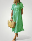 Gestreiftes Hemdkleid Damen Elegant - Nordic Boutique & Co.