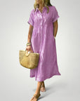 Gestreiftes Hemdkleid Damen Elegant - Nordic Boutique & Co.