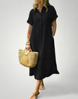 Gestreiftes Hemdkleid Damen Elegant - Nordic Boutique & Co.